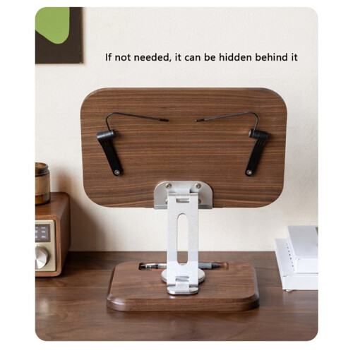 Black Walnut Solid Wood Reading Rack Student Reading Heightening Bracket Picture Book  Tablet Notebook Bracket 1
