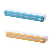 Distributeur de Film Plastique Rechargeable Magnétique avec Cutter, Distributeur de Papier D'Aluminium en Étain, Outil de Distribution de Film