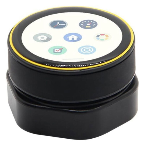 T-Encoder-Pro Entwicklungsboard für Drahtlose Drehgebermodule mit 1,2-Zoll-AMOLED-Touchdisplay (Gelber Rand)