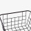 2X Hollow Iron Wired Basket, Storage Baskets Metal Basket Without Interlining Bathroom Kitchen Organizer Black 7