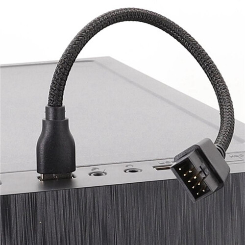 2X Mainboard Internal Data Extension Cable USB A Devices to 9 Pin USB Extension Cable, Fast and Stable Transfer