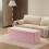 Foldable Ottoman - Fabric - Pink - 300 kg Capacity with Storage 1