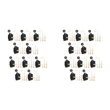 20 Pièces 31 mm Longue Tige Bricolage Mécanisme de Mouvement D'Horloge à Quartz Kit D'Aiguilles de Mouvement D'Horloge Murale Outil de Réparation