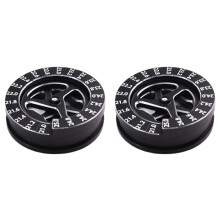 2X Jauge de Course Circulaire RC, Règle de Mesure Réglable pour Outils de Réparation de Voitures RC 1/10