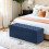 Foldable Storage Ottoman - Fabric - Blue - 300 kg Capacity 5