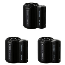 3X USB Tragbarer PersöNlicher HäNgender Taillenventilator 4500MAh Wiederaufladbarer Tragbarer Elektrischer Ventilator