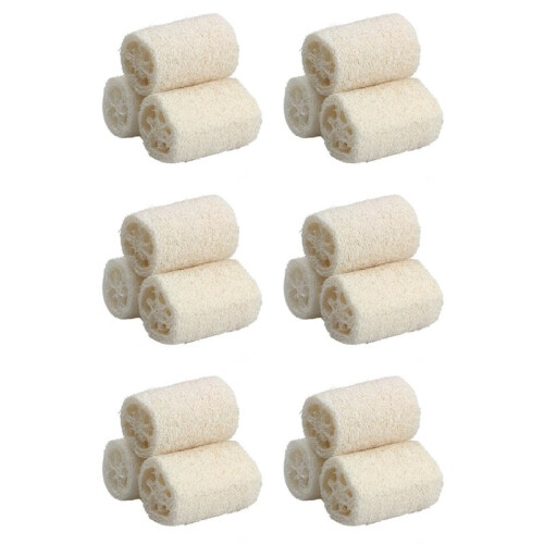 18PCS Naturel Luffa Douche Eponge Scrubber (Large)