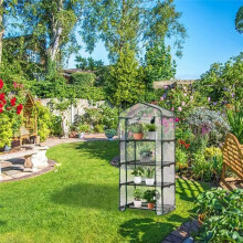 Gewächshausabdeckung für Außen- und Innenbereiche, Wasserdichte Ersatz-Zeltabdeckungen für Blumenhäuser, Gartenarbeit, Blumentopf, 4 Schichten