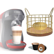 Support de Dosettes de Café, Conteneurs de Dosettes de Café, Accessoires de Bar à Café, Organisateur de Panier de Dosettes de Café en MéTal pour