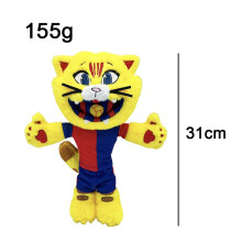 Muñeco de Peluche Oficial FC Barcelona Mascota Cat Culer Blaugrana Wilat Juguete de Peluche Aficionado al Fútbol Regalo Coleccionable