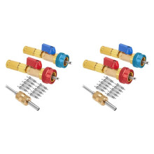 2X R134A Valve Core Quick Remover Installer High / Low Pressure Valve Core Remover Tool for Refrigerant Air Conditioner
