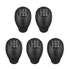 5X 5 Speed Manual Car Gear Shift Knob Shifter Lever Handle Stick for  504 505 309 205 CTI Silver ABS