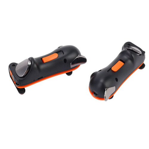 4X Six Finger for  PUBG Controller Capacitance Adjustable Mobile Game Trigger L1R1 Button Gamepad Joystick Orange 1