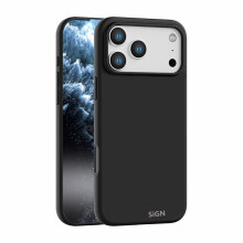 SiGN Liquid Silicone Case for iPhone 17 Pro Max - Black