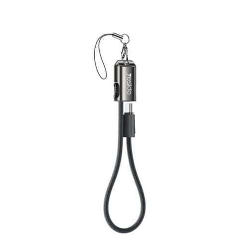 Yesido USB-C to USB-C Fast Charging Data Cable 60W, 20cm - Black