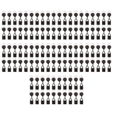 100Pcs Silicone Lighter Holder Sleeve Clip Lighter Protective Cover Smoking Accessories with Retractable Keychain
