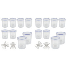 16 Sets Paint Container with Stainless Steel Mixing  Touch  Paint Cups with Lids Paint Storage Containers (800 ML)