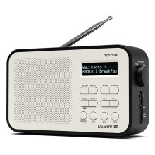 Azatom DAB FM Radio Alarm Clock Speaker Portable Battery Speaker Desire X2 Black