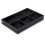 6X 4 Slots Desk Drawer Organizer, Pu Leather Drawer Storage Organizer Divider (Black) 2