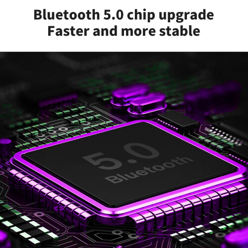 Ασύρματα ακουστικά Bluetooth5.0 με δροσερό φωτισμό, μεγάλη διάρκεια μπαταρίας, άνετη 2