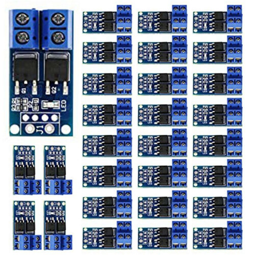 Speed Regulate Module 60PCS MOSFET Drive Module 5V-36V 15A(Max 30A) 400W Dual High-Power 0 ...