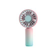 Ručný ventilátor FloHua Mini s USB nabíjaním, farebný gradientový prenosný tichý ventilátor, kompatibilný s outdoorovým kempovaním,