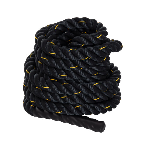 Homcom Cuerda de Batalla Negro 900 x Ø3.8 cm