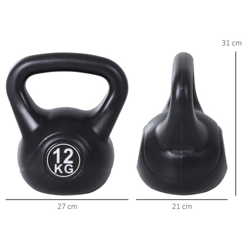 Homcom Pesa Rusa Negro 27 x 21 x 31 cm 2