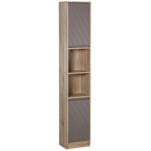Armario Alto de Baño Bicolor 30 x 24 x 170 cm
