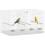 PawHut Jaula para Pájaro Blanco 76 x 46 x 46 cm 1