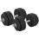 Homcom Juego de Mancuerna Negro 43 x 18 x 7.5 cm 1
