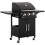 Outsunny Barbacoa de Ga Negro 121 x 55 x 109 cm 1