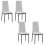 Homcom Sillas de Comedor Blanco 41 x 50 x 97 cm 1