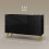 Homcom Aparador Negro 120 x 40 x 75 cm 3