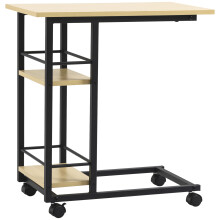 Mesa Auxiliar Móvil Marrón 60 x 34.5 x 64.5 cm