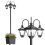 Outsunny Farola Solar Negro 52 x 52 x 185 cm 1