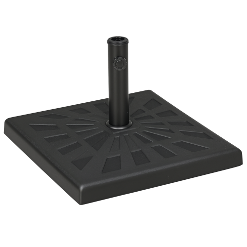 Outsunny Base de Sombrilla Negro 51 x 51 x 32 cm