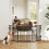 PawHut Barrera para Perro Negro 202.5 x 2 x 76 cm 2