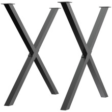 Patas para Mesa Negro 80 x 4 x 72 cm