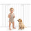 PawHut Barrera de Seguridad Blanco 102 x 3 x 76 cm 1