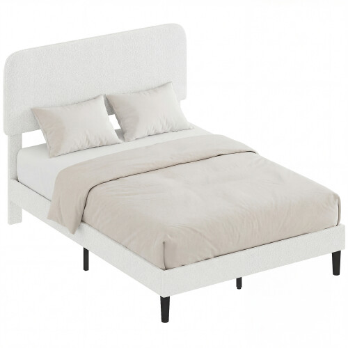 Homcom Estructura de Cama Blanco 146 x 194 x 117 cm