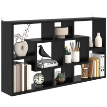Estantería Flotante Negro 85 x 14.5 x 47.5 cm