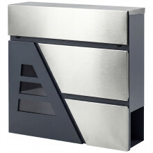 Buzón Exterior Gris 37 x 10 x 37 cm
