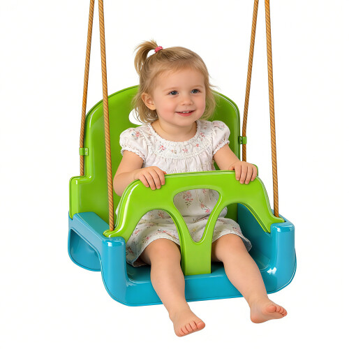 Outsunny Columpio Infantil Verde 42 x 33 x 38 cm