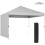 Outsunny Carpa Plegable Blanco 293 x 293 x 270 cm 1