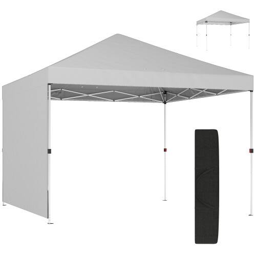 Outsunny Carpa Plegable Blanco 293 x 293 x 270 cm