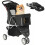 PawHut Carrito para Perro Negro 77 x 44 x 102 cm 1