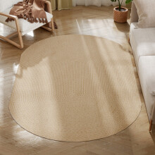 Alfombra de Salón Beige 170 x 120 x 0.6 cm