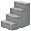 PawHut Escalera para Perro Gris 40 x 59 x 54.2 cm 1