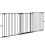 PawHut Barrera de Seguridad Negro 206 x 90 cm 1
